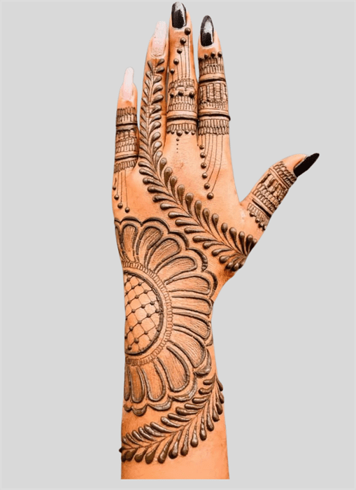 Alluring Allah Henna Design