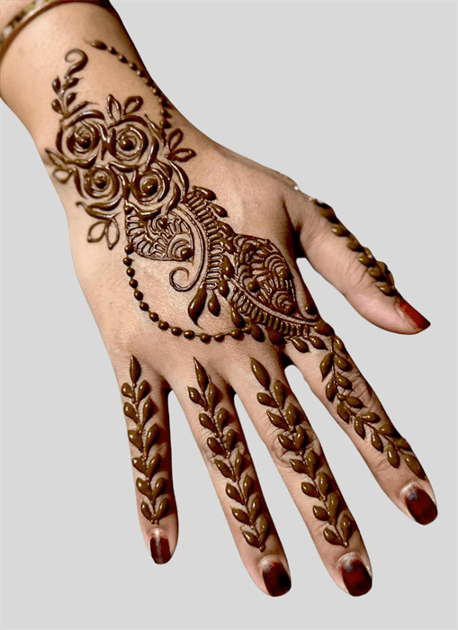 Bewitching Allah Henna Design