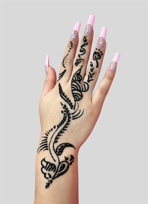 Allah Allah Henna Design