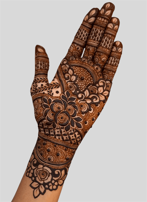 Delightful Allah Henna Design