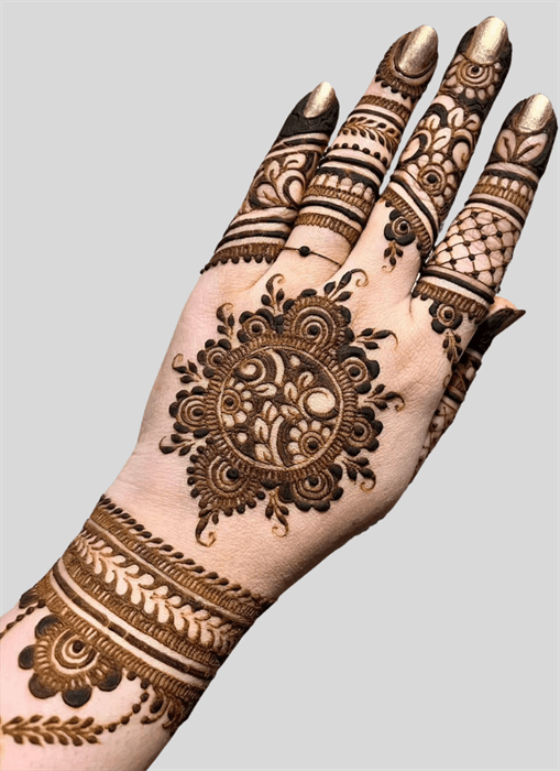 Fine Allah Henna Design