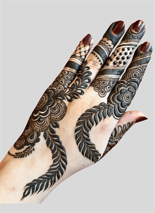 Gorgeous Allah Henna Design