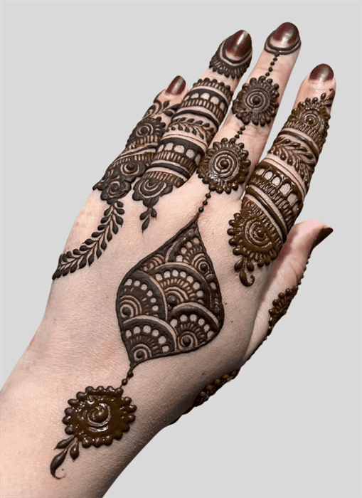 Awesome Allah Henna Design