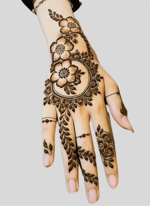 Magnificent Allah Henna Design