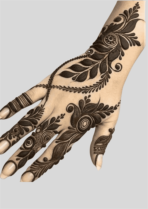Marvelous Allah Henna Design