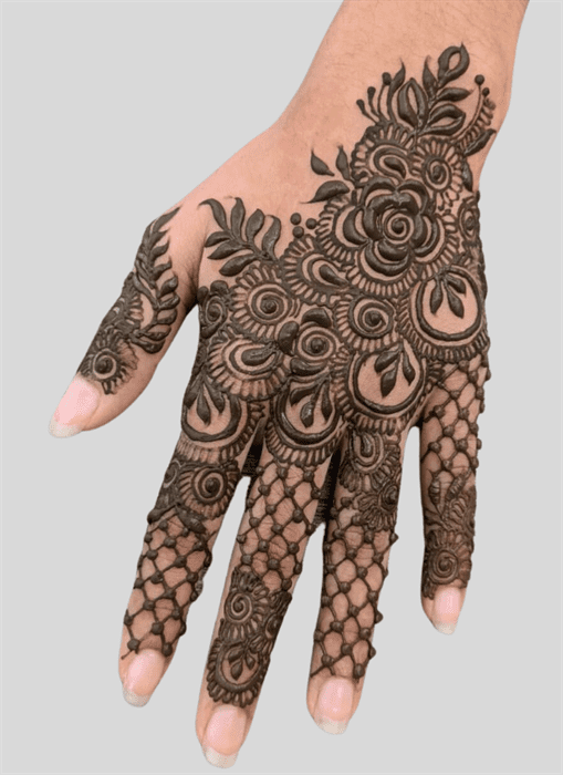 Superb Allah Henna Design