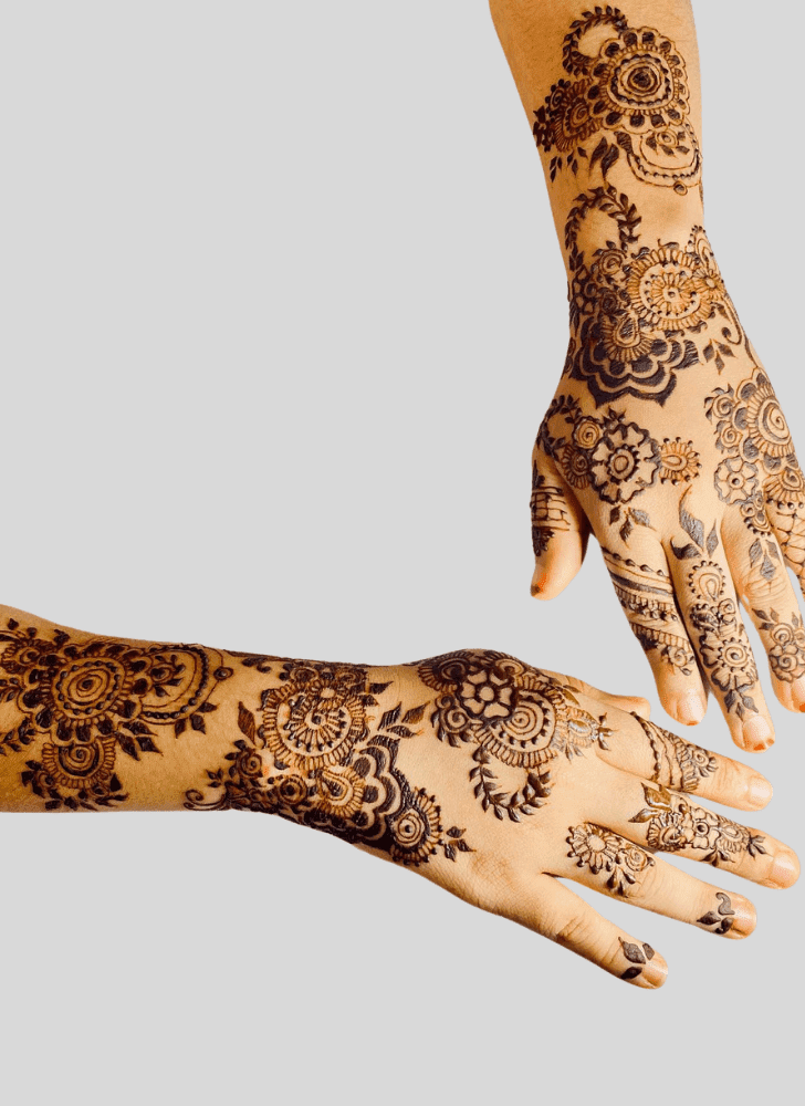 Admirable Angel Mehndi Design