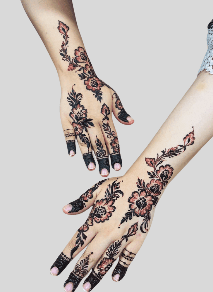 Adorable Angel Henna Design