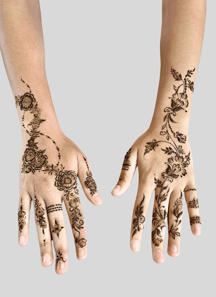 Classy Angel Henna Design