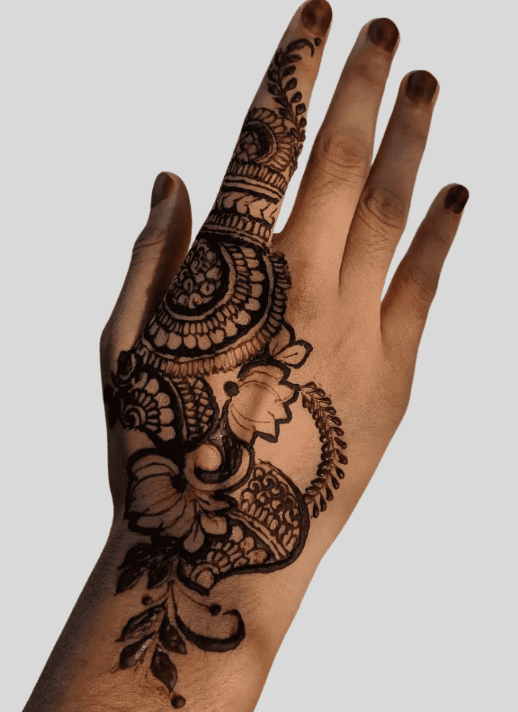 Elegant Angel Henna Design