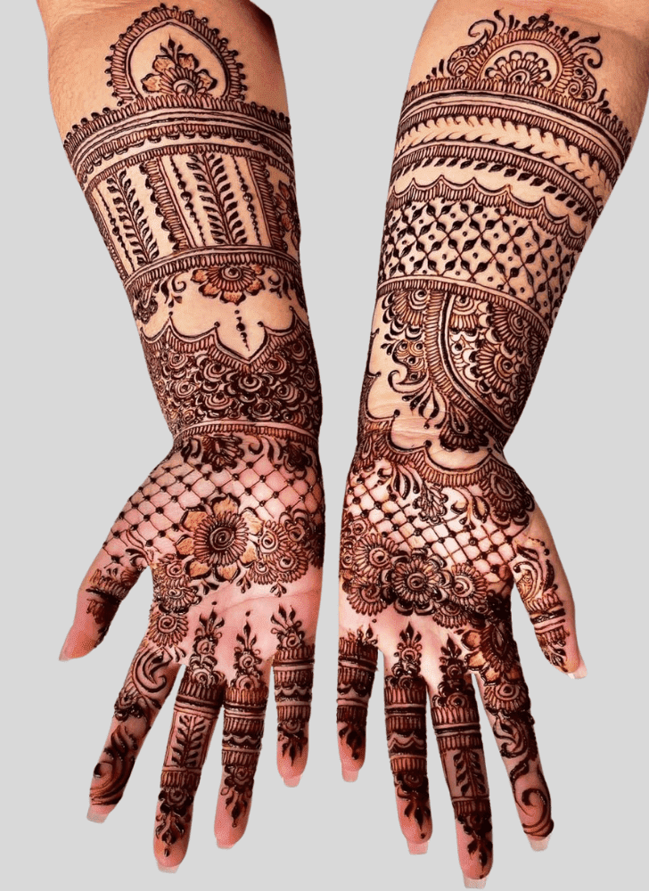 Enticing Angel Henna Design