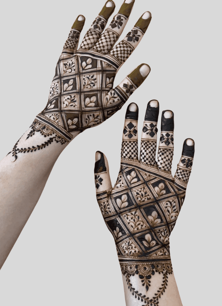 Inviting Angel Henna Design