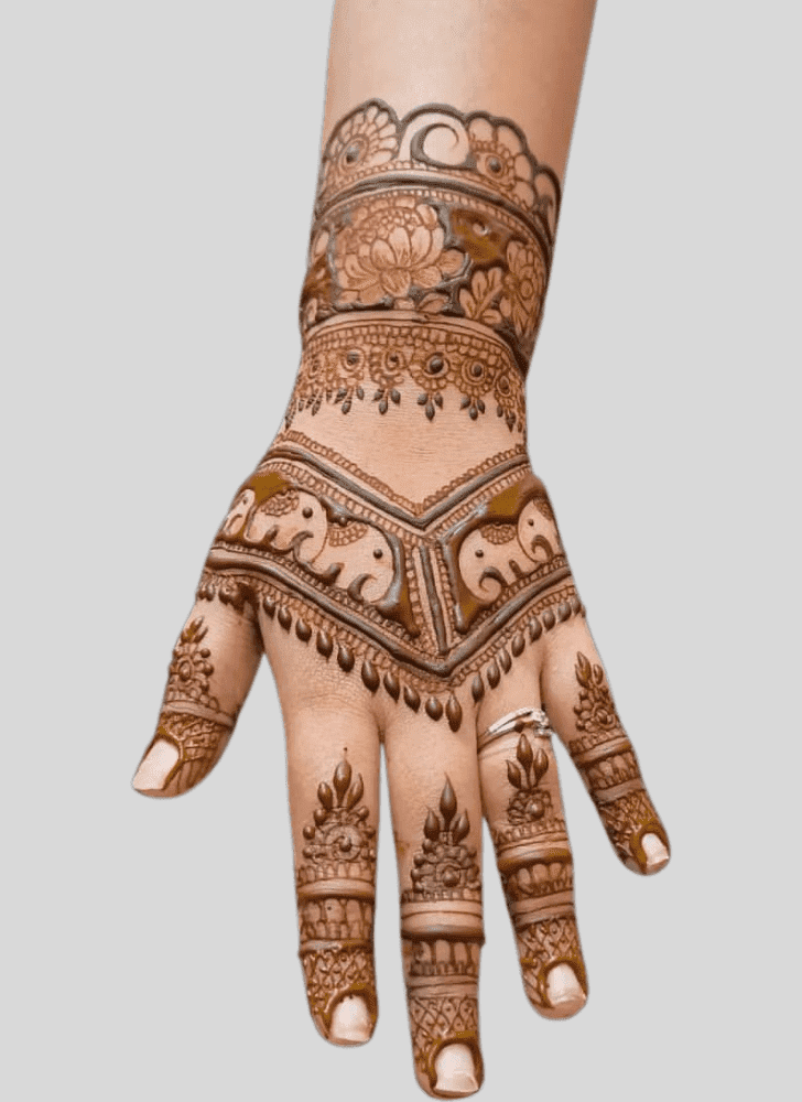 Magnificent Angel Henna Design