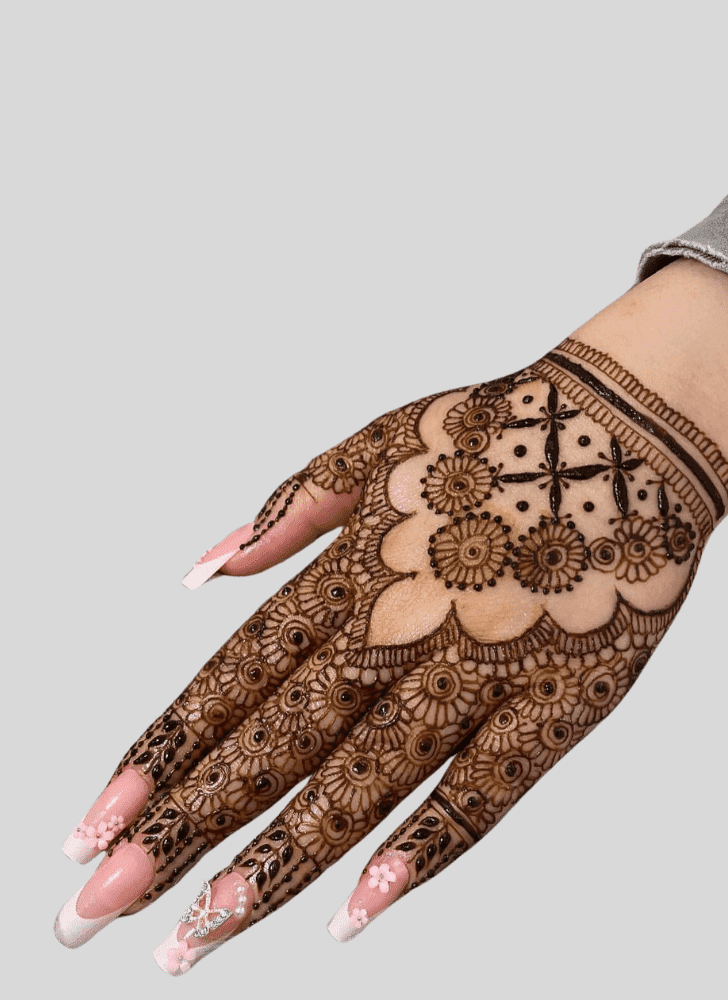 Mesmeric Angel Henna Design