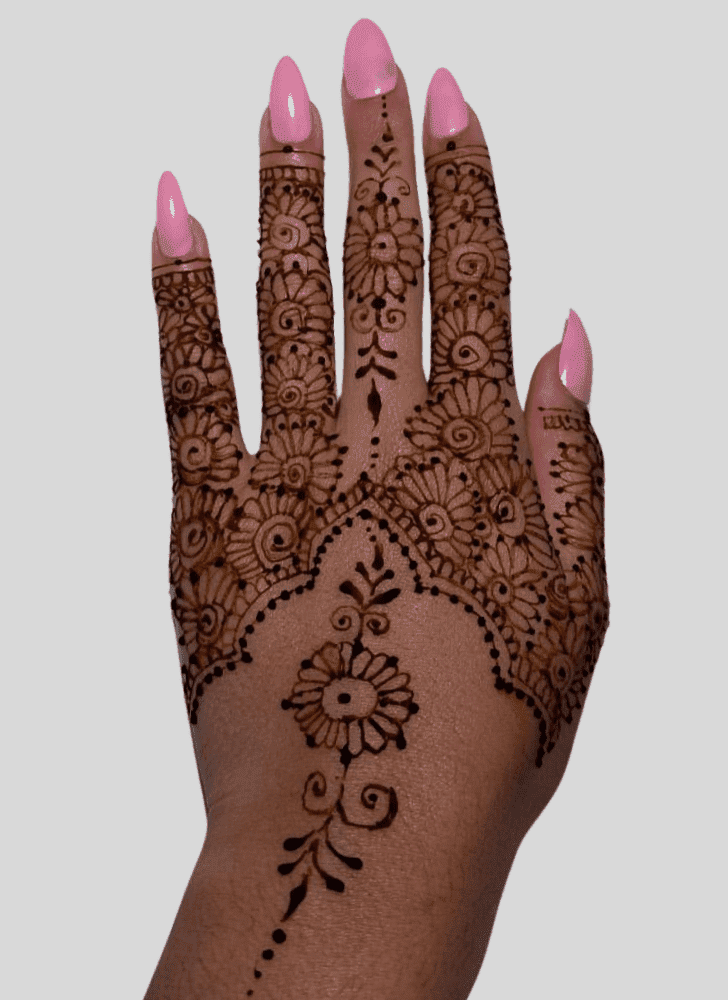 Pleasing Angel Henna Design