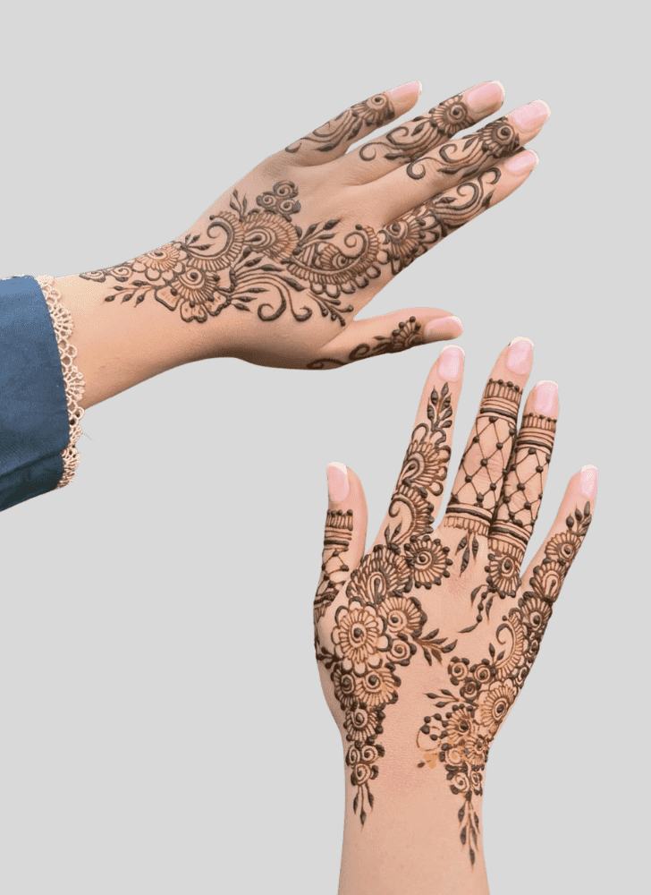 Radiant Angel Henna Design
