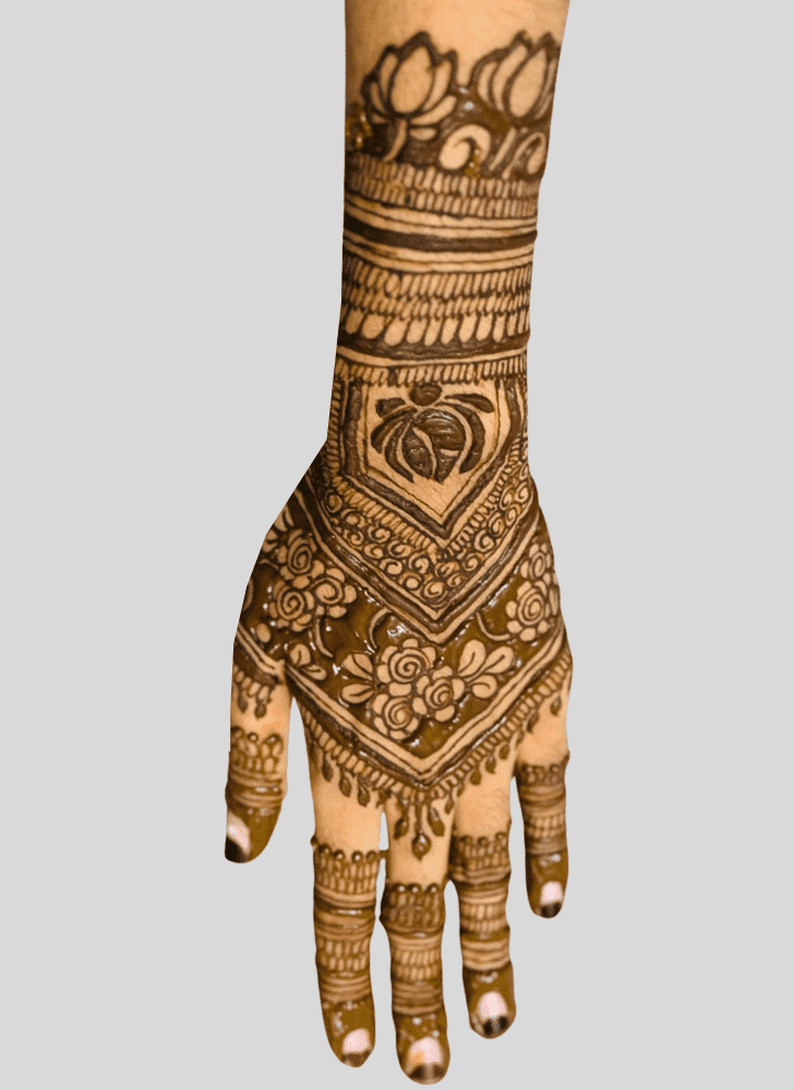 Refined Angel Henna Design