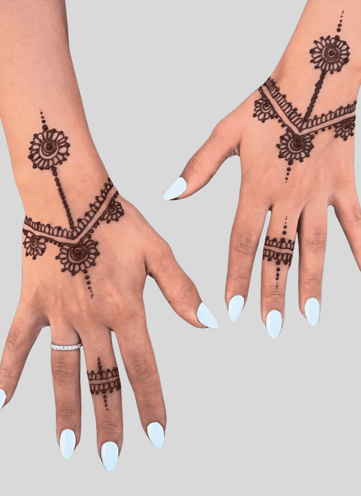 Shapely Angel Henna Design