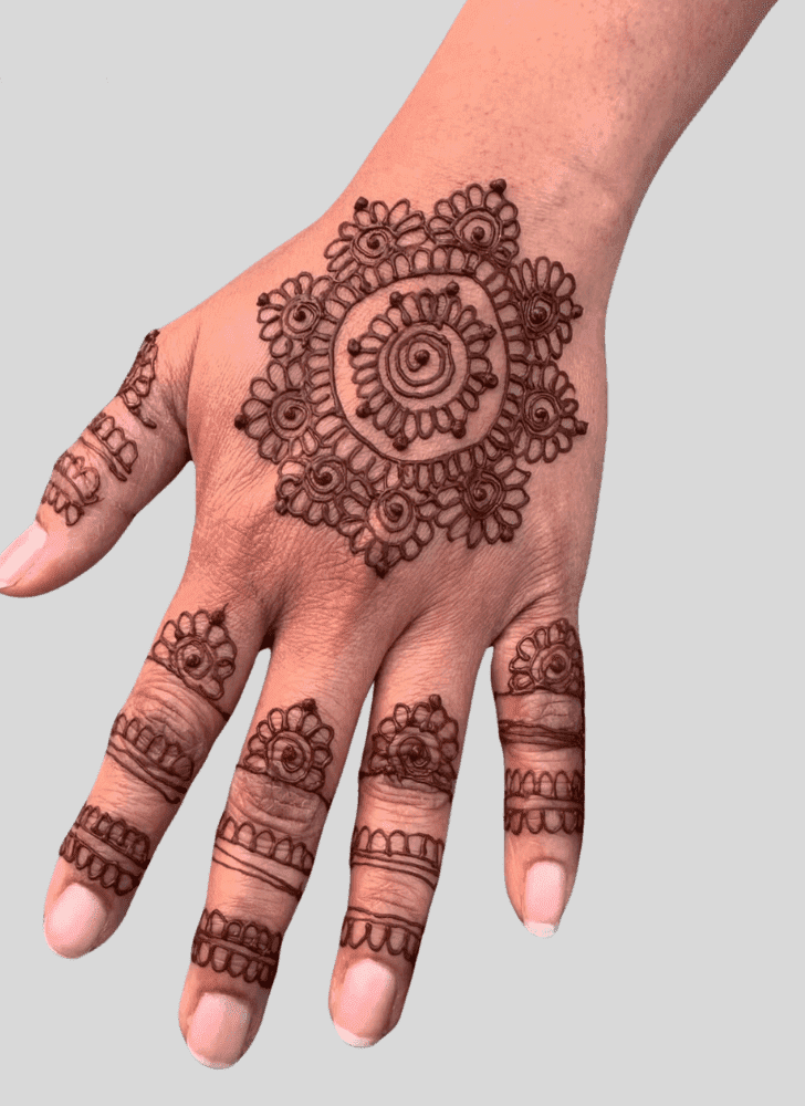 Stunning Angel Henna Design