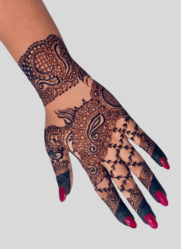 Wonderful Angel Mehndi Design