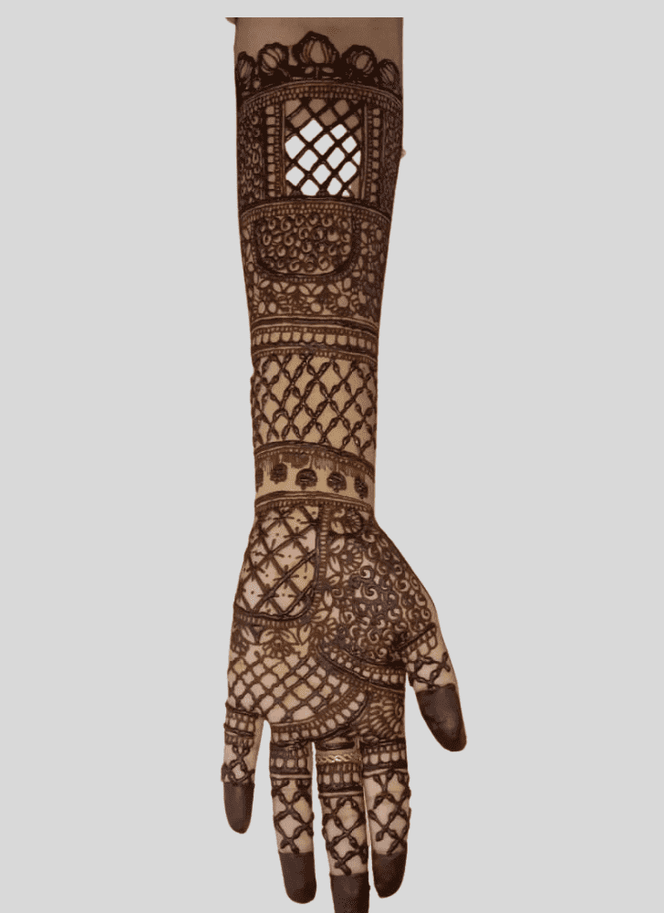 Ideal Bride And Groom Henna Design