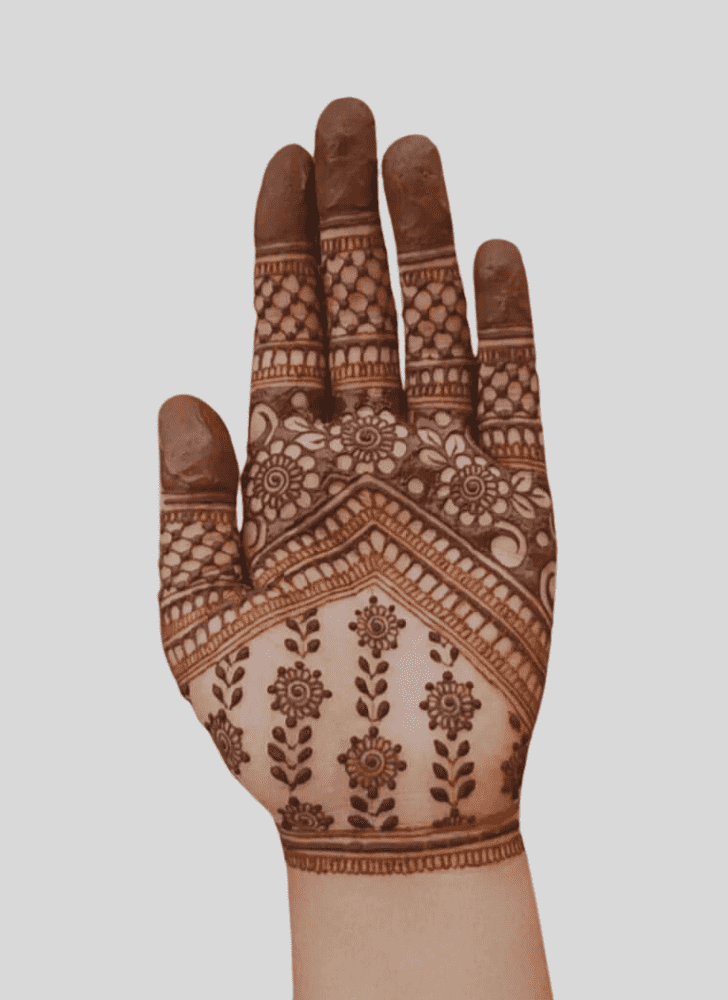 Magnificent Bride And Groom Henna Design