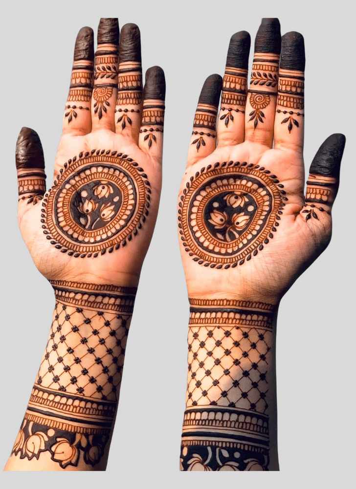 Captivating Celebration Henna Design