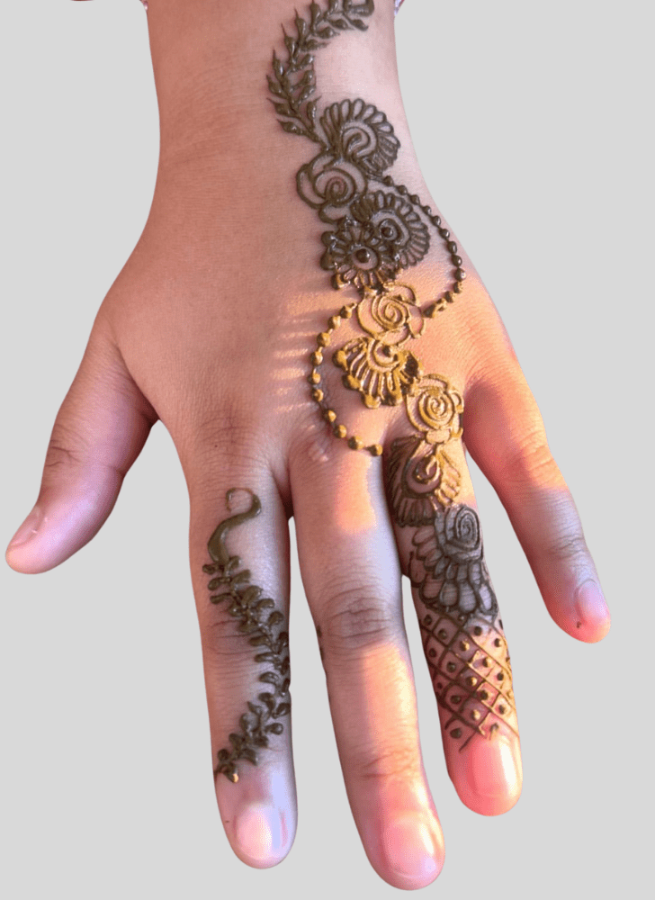 Enthralling Celebration Henna Design