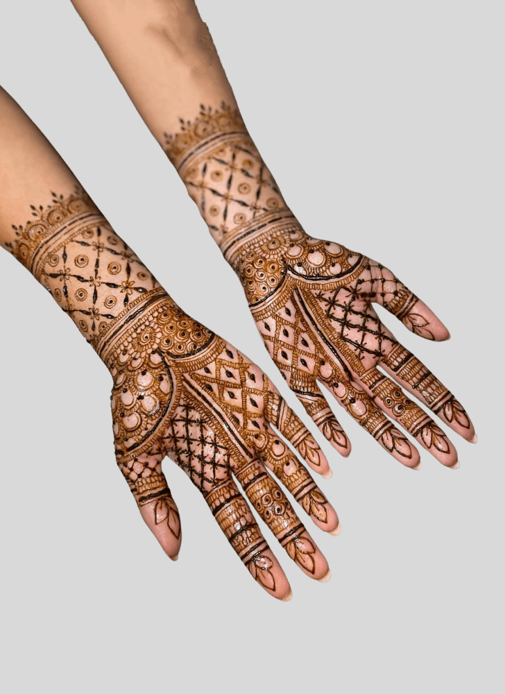 Pleasing Celebration Henna Design