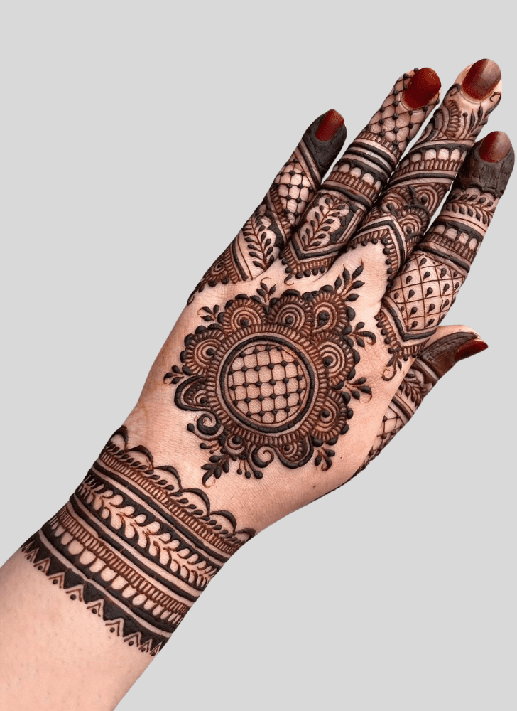 Admirable Contemporary Mehndi Design