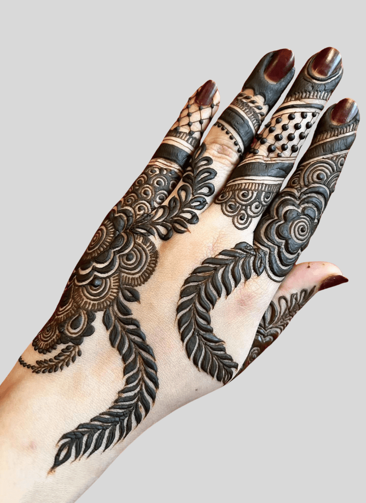 Appealing Contemporary Henna Design