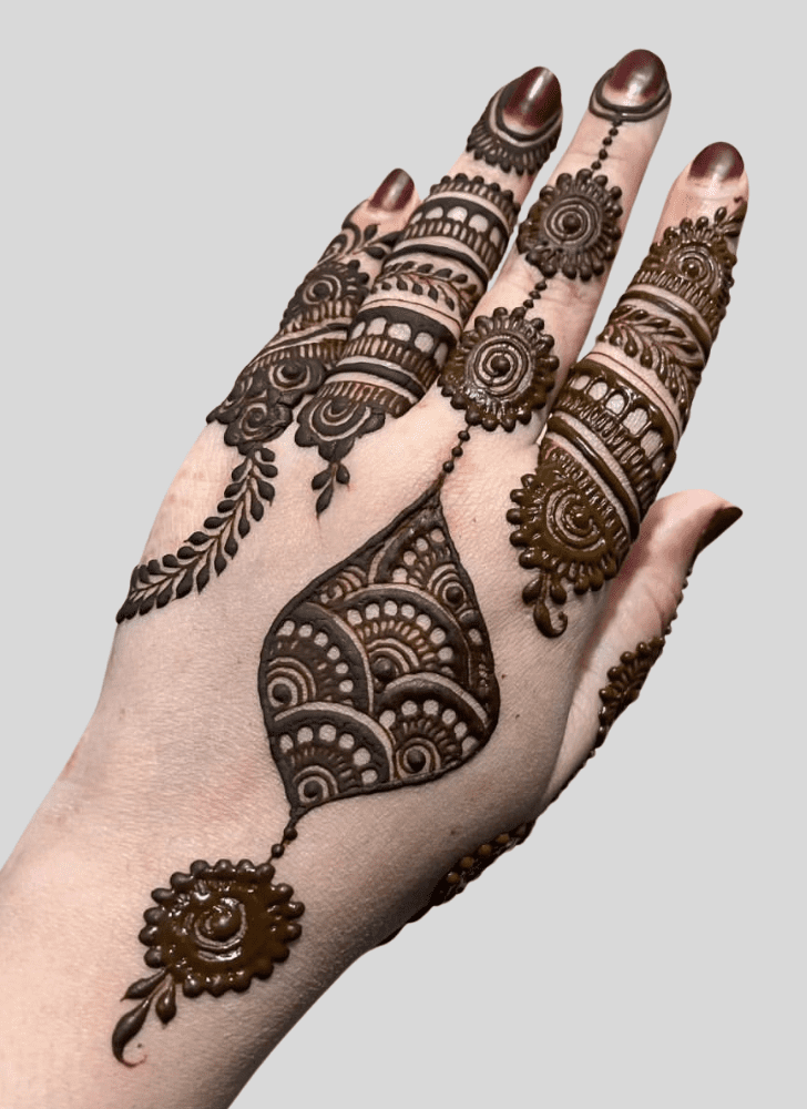 Captivating Contemporary Henna Design