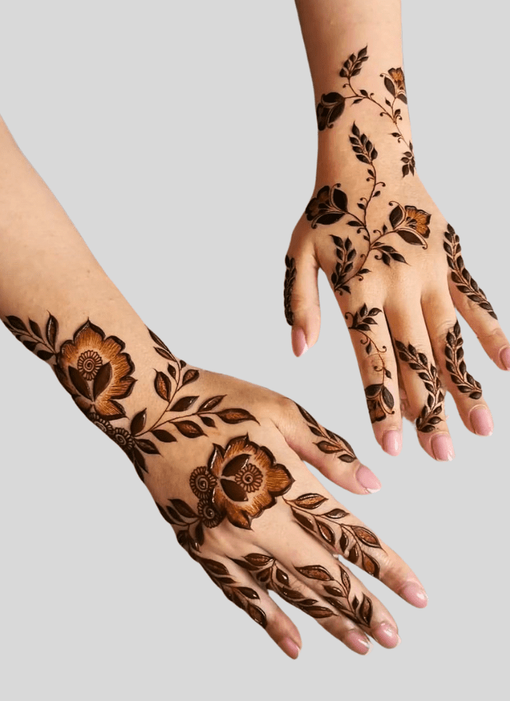 Fascinating Contemporary Henna Design