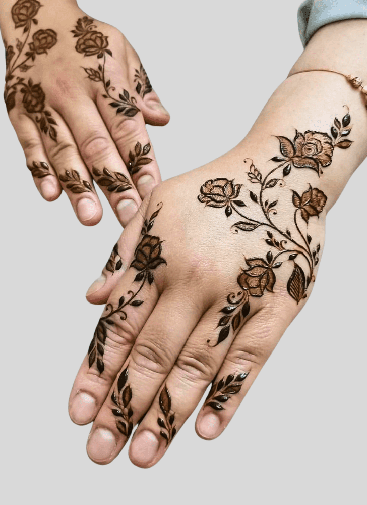 Graceful Contemporary Henna Design