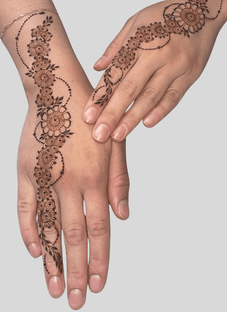 Refined Contemporary Henna Design
