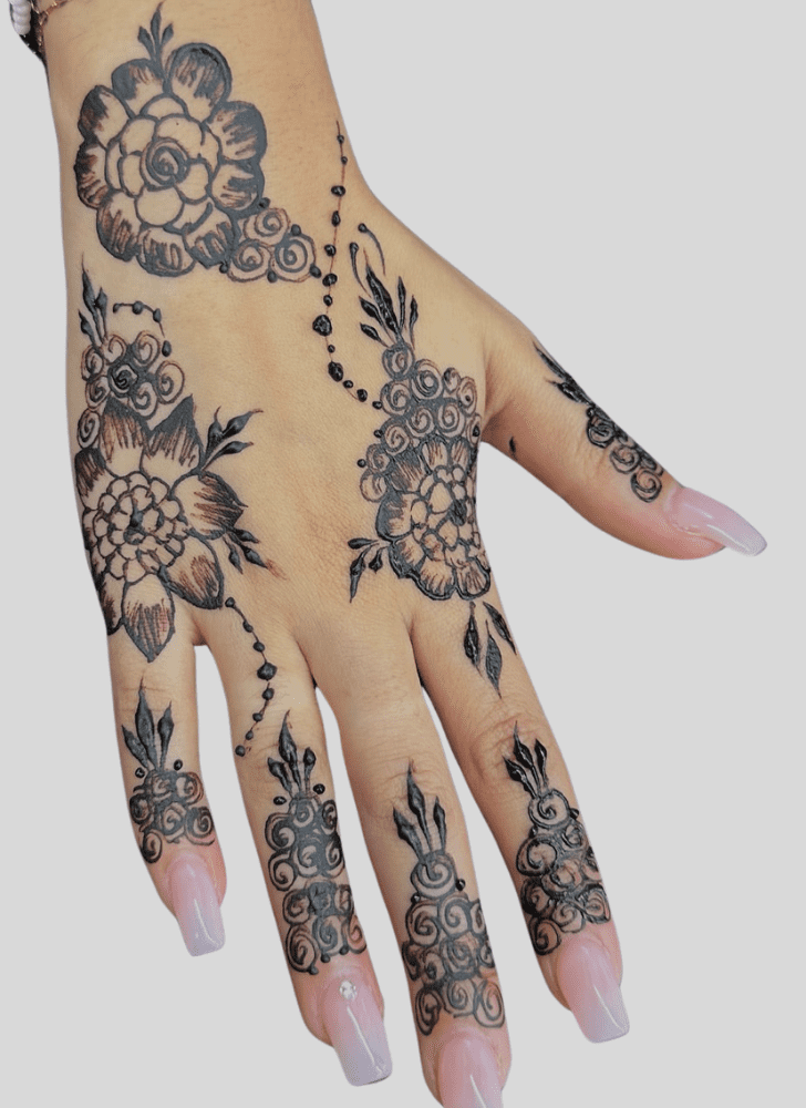 Wonderful Contemporary Mehndi Design