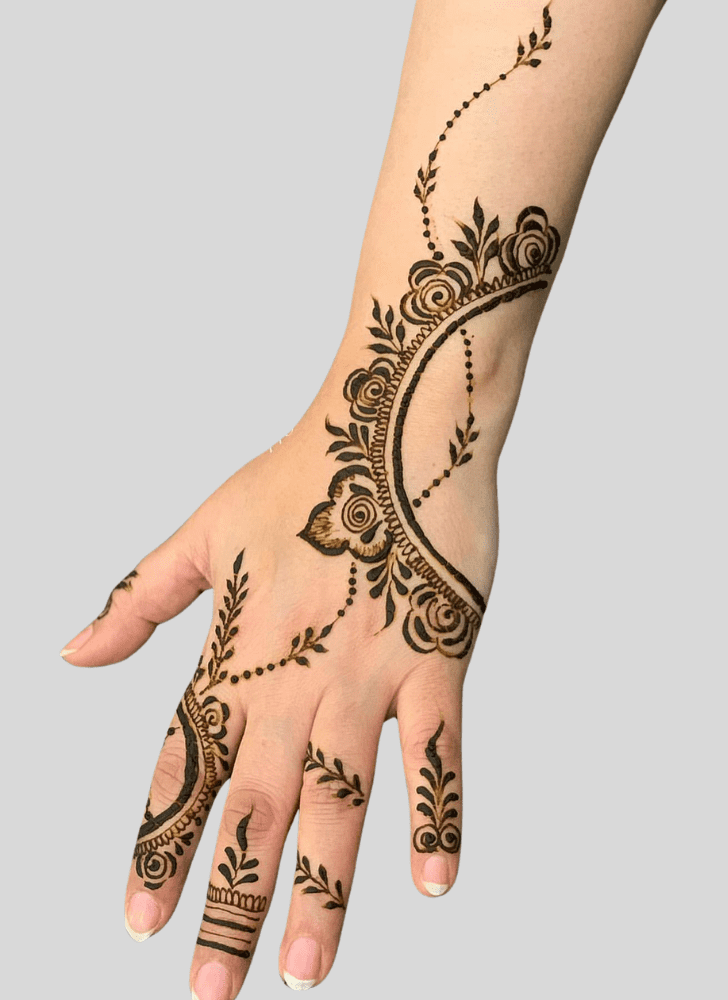 Adorable Custom Henna Design