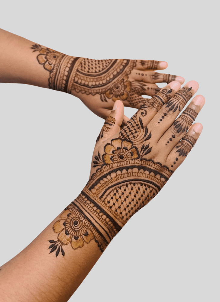 Delicate Custom Henna Design