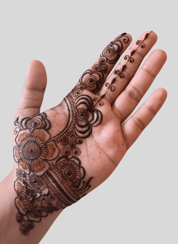 Elegant Custom Henna Design