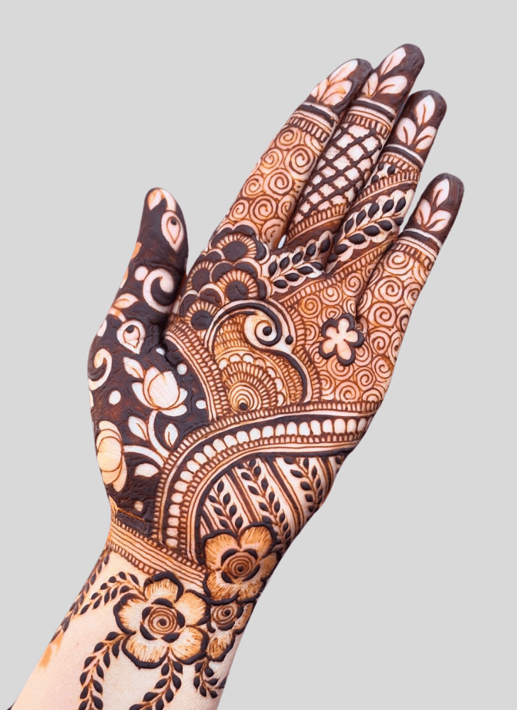 Pleasing Custom Henna Design