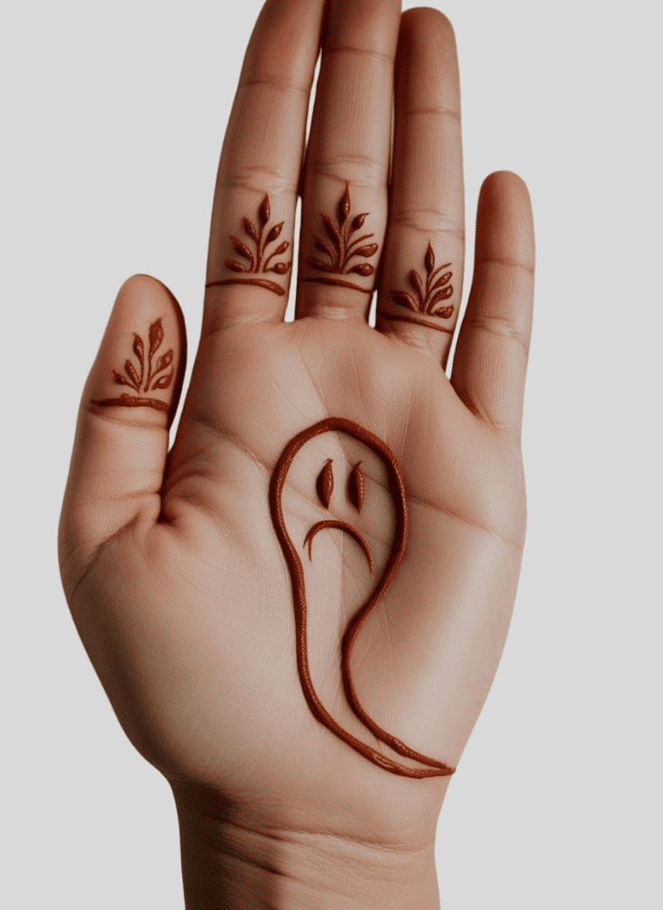 Adorable Ghost Henna Design