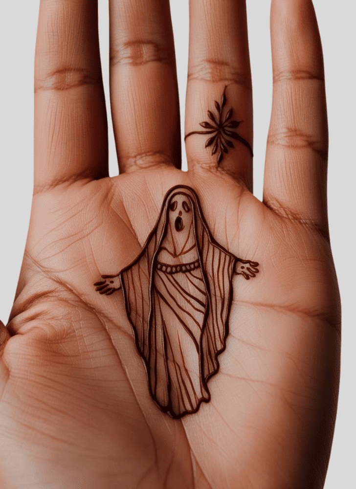 Comely Ghost Henna Design