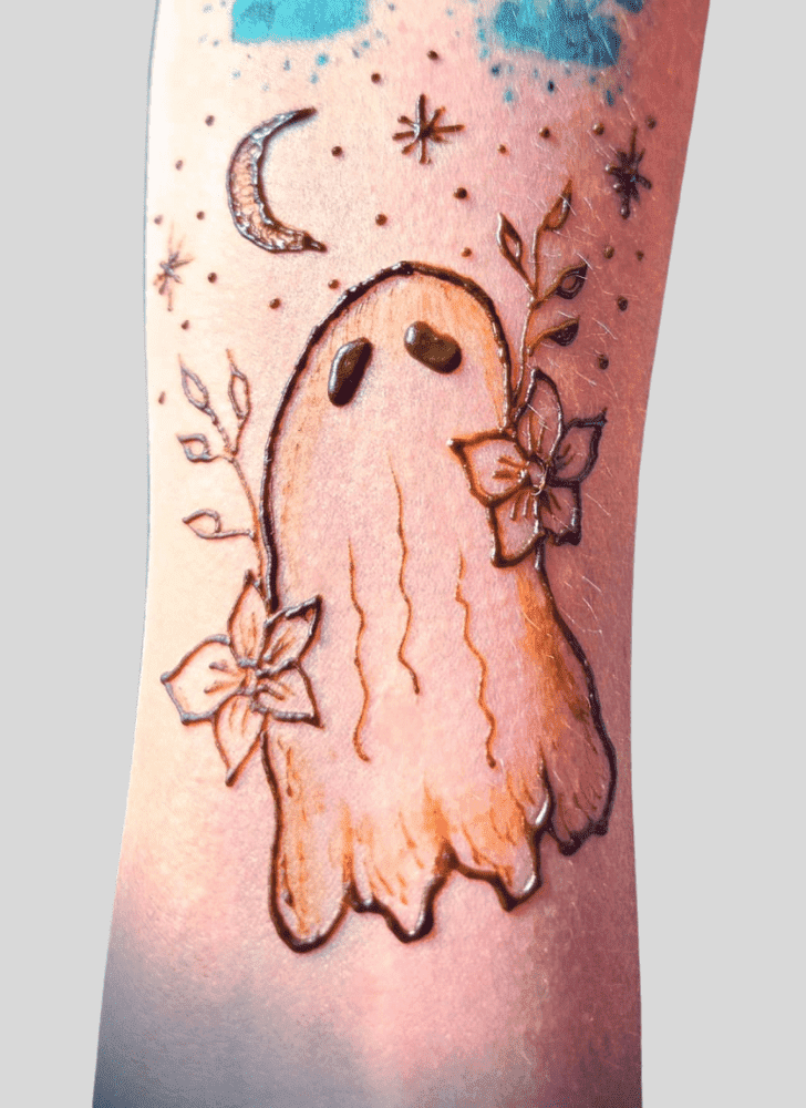Ghost Ghost Henna Design