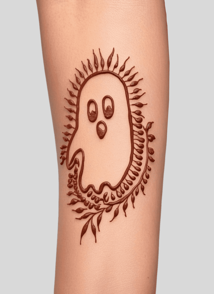 Excellent Ghost Henna Design