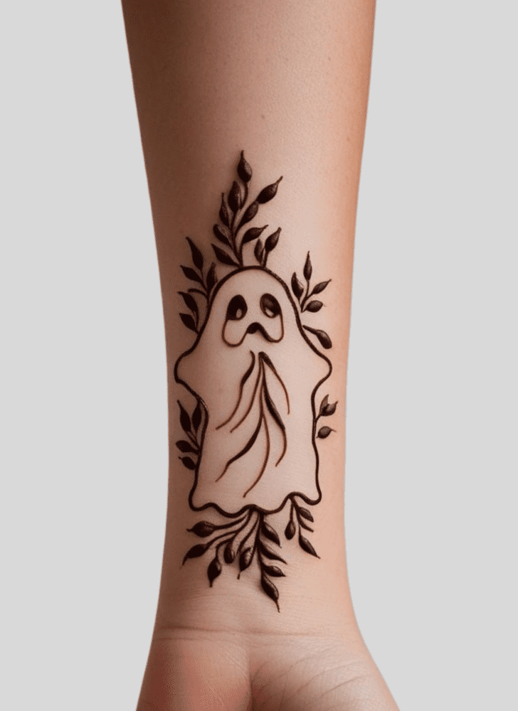 Exquisite Ghost Henna Design