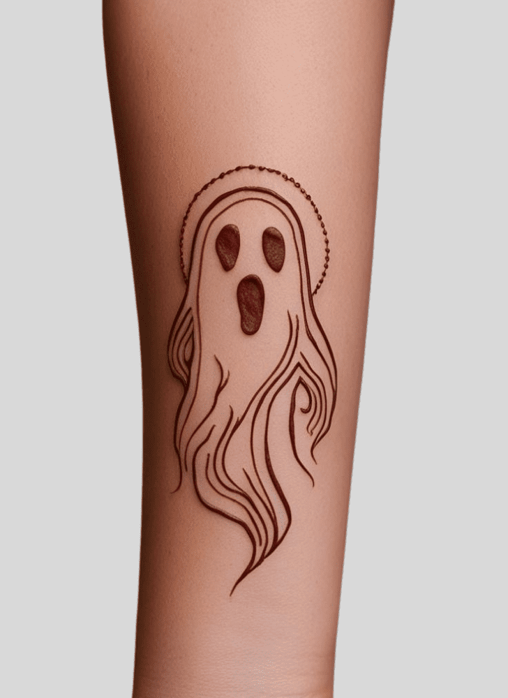 Gorgeous Ghost Henna Design