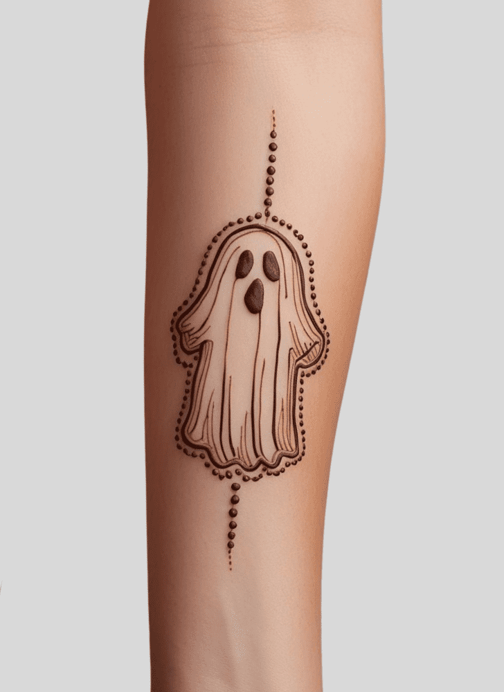 Graceful Ghost Henna Design