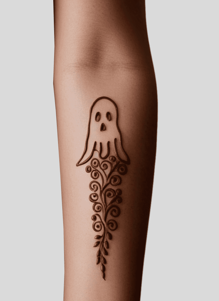 Magnificent Ghost Henna Design