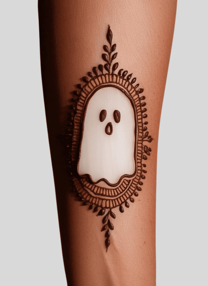 Marvelous Ghost Henna Design