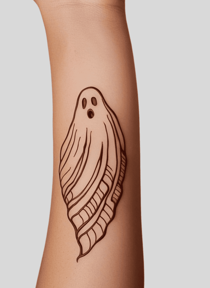 Mesmeric Ghost Henna Design